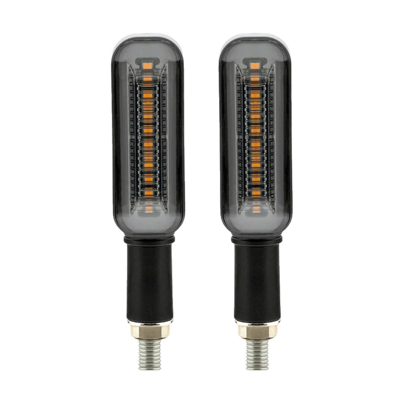 Faros De Giro Led Moto Ambar Secuencial Tipo Barra 12v 5w Juego X2 Lux Led