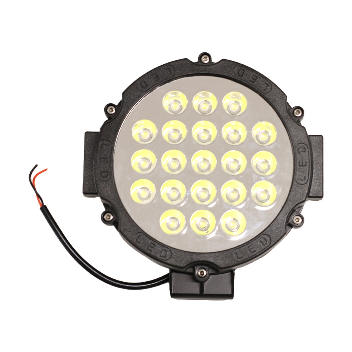 Faro Auxiliar Led Redondo 21 Leds 90w Luz Blanca Placa Smd Lux Led Off Road
