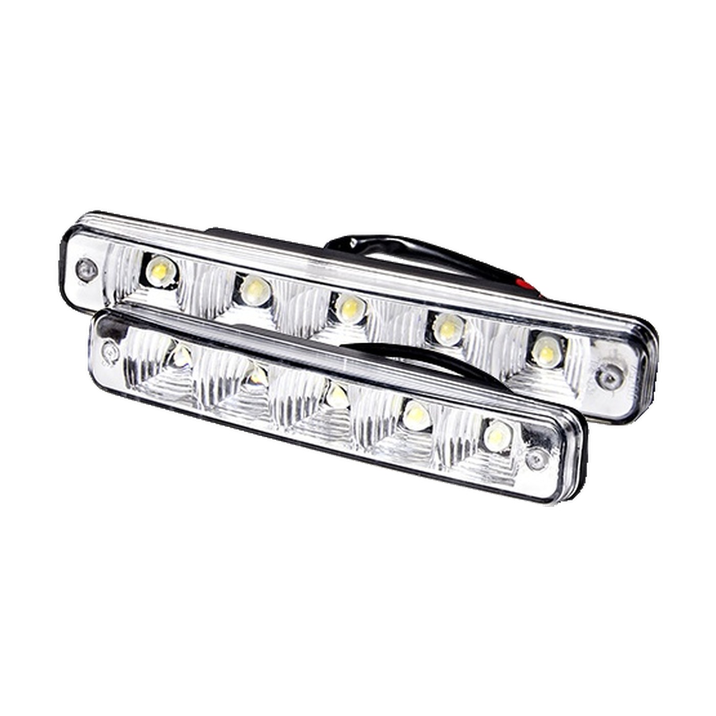 Juego X2 Faros Auxiliares Led Rectangular Smd 5050 12v Luz Blanca Lux Led