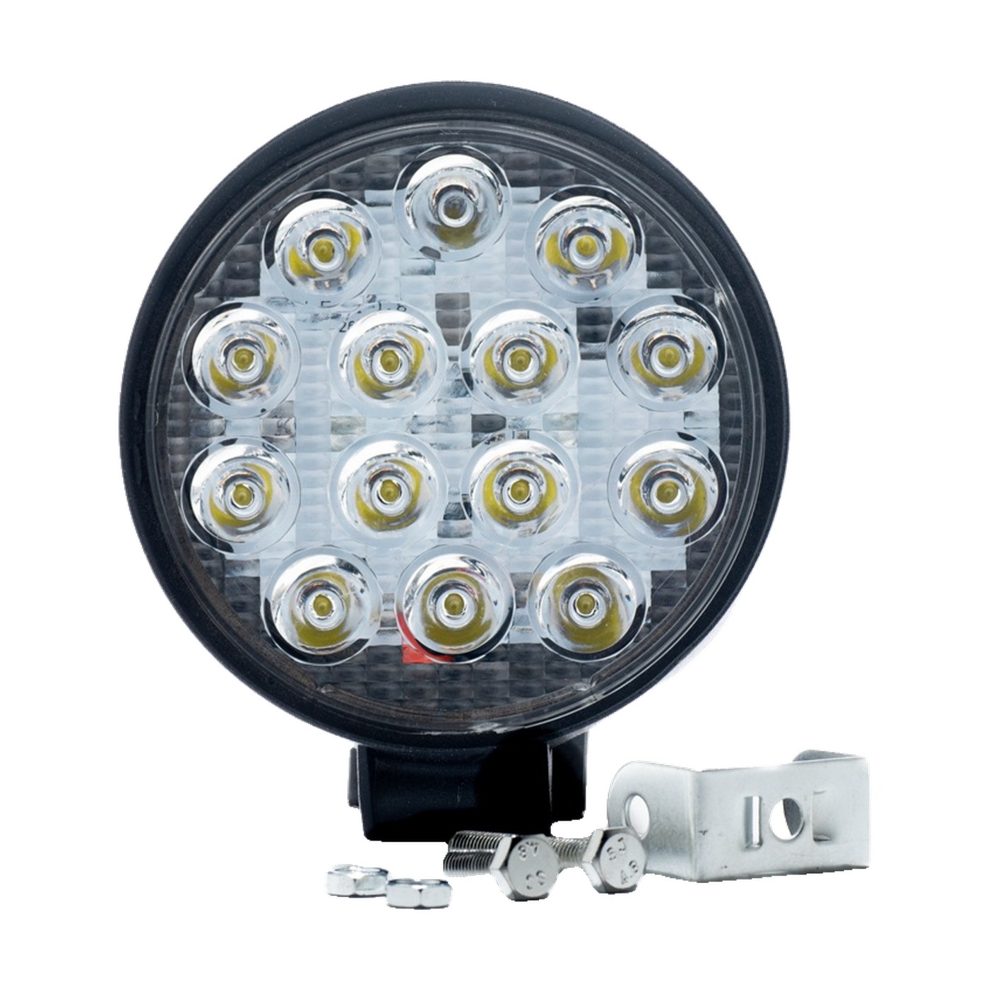 Faro Auxiliar Led Circular 42w 14 Leds Luz Blanca 12v 24v Spot Lux Led