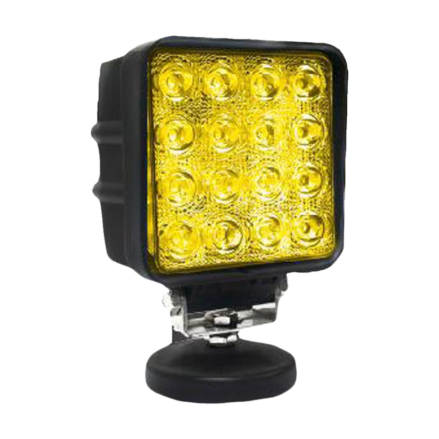 Faro Auxiliar Led Cuadrado 48w 16 Leds Luz Ambar 12v 24v Spot Lux Led