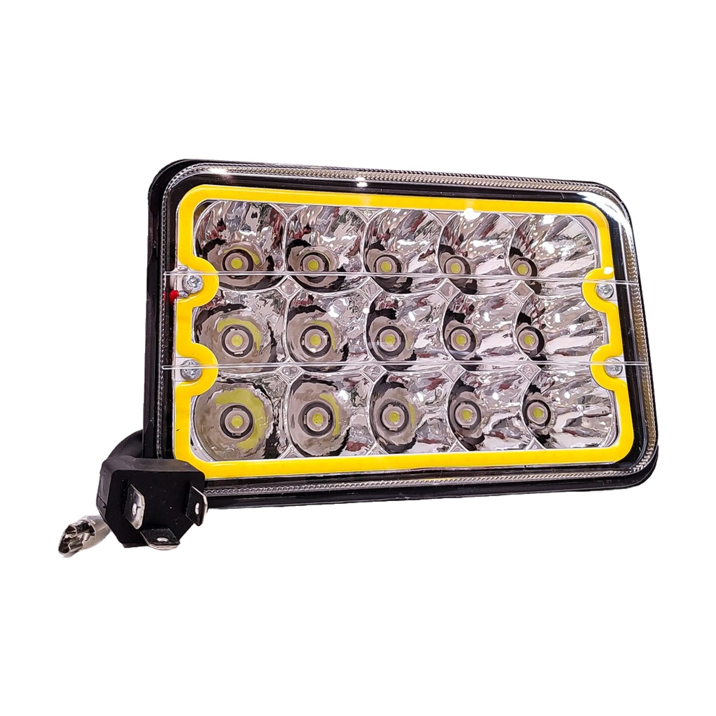 Faro Auxiliar Led 5 Pulgadas 45w 15 Leds Alta Y Baja Multiled Blanca Y Ambar Lux Led