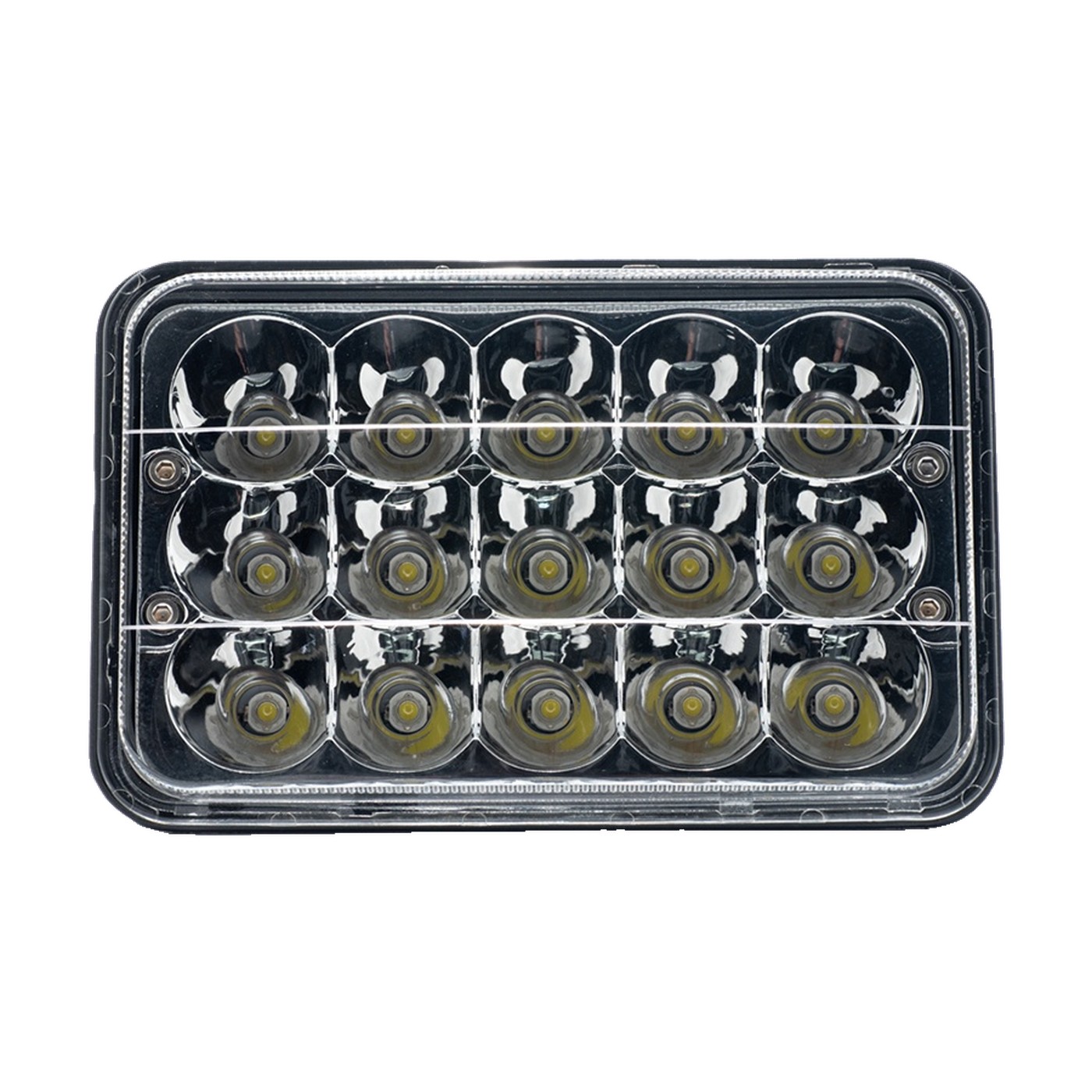 Faro Auxiliar Led Rectangular 5 Pulgadas 45w 15 Leds 12v 24v Alta Y Baja Spot Lux Led