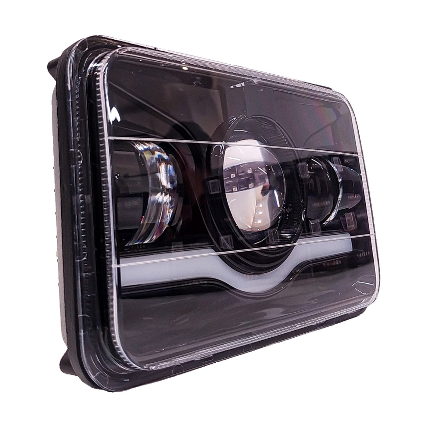 Faro Auxiliar Led Multiled 5 Pulgadas 80w Alta Y Baja Con Barra De Luz En A Lux Led