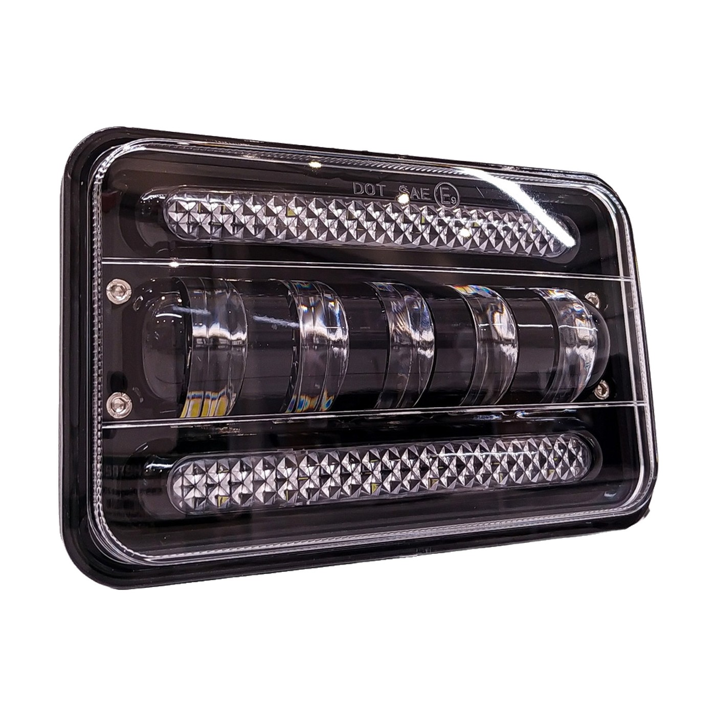 Faro Auxiliar Led Multiled 5 Pulgadas 80w Alta Y Baja Con Doble Barra De Luz Lux Led