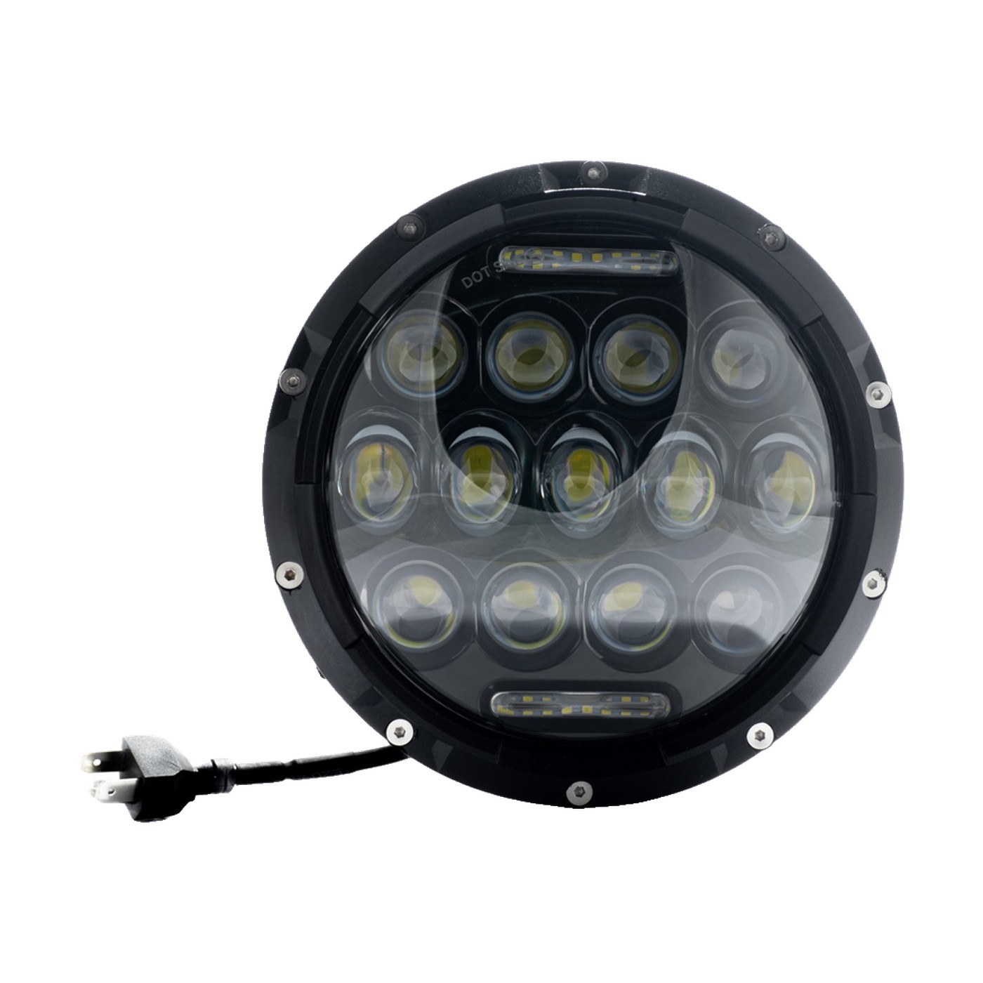 Faro Led Redondo 7 Pulgadas Alta Y Baja Con Kit De Instalacion Jeep Wrangler Renegade Lux Led