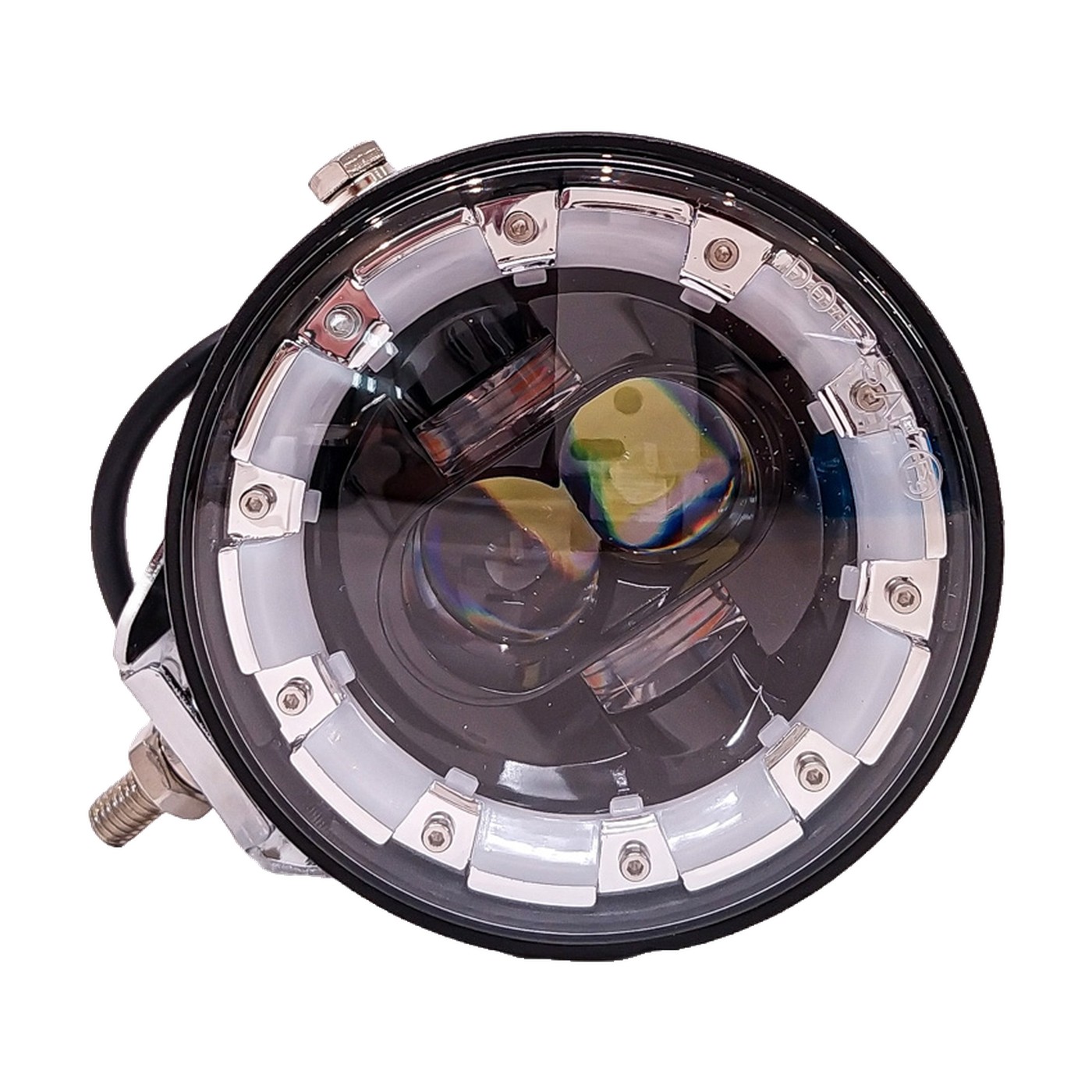Faro Auxiliar Led 40w 9v 36v Ojo De Angel Drl Blanco Giros Ambar Lux Led Off Road