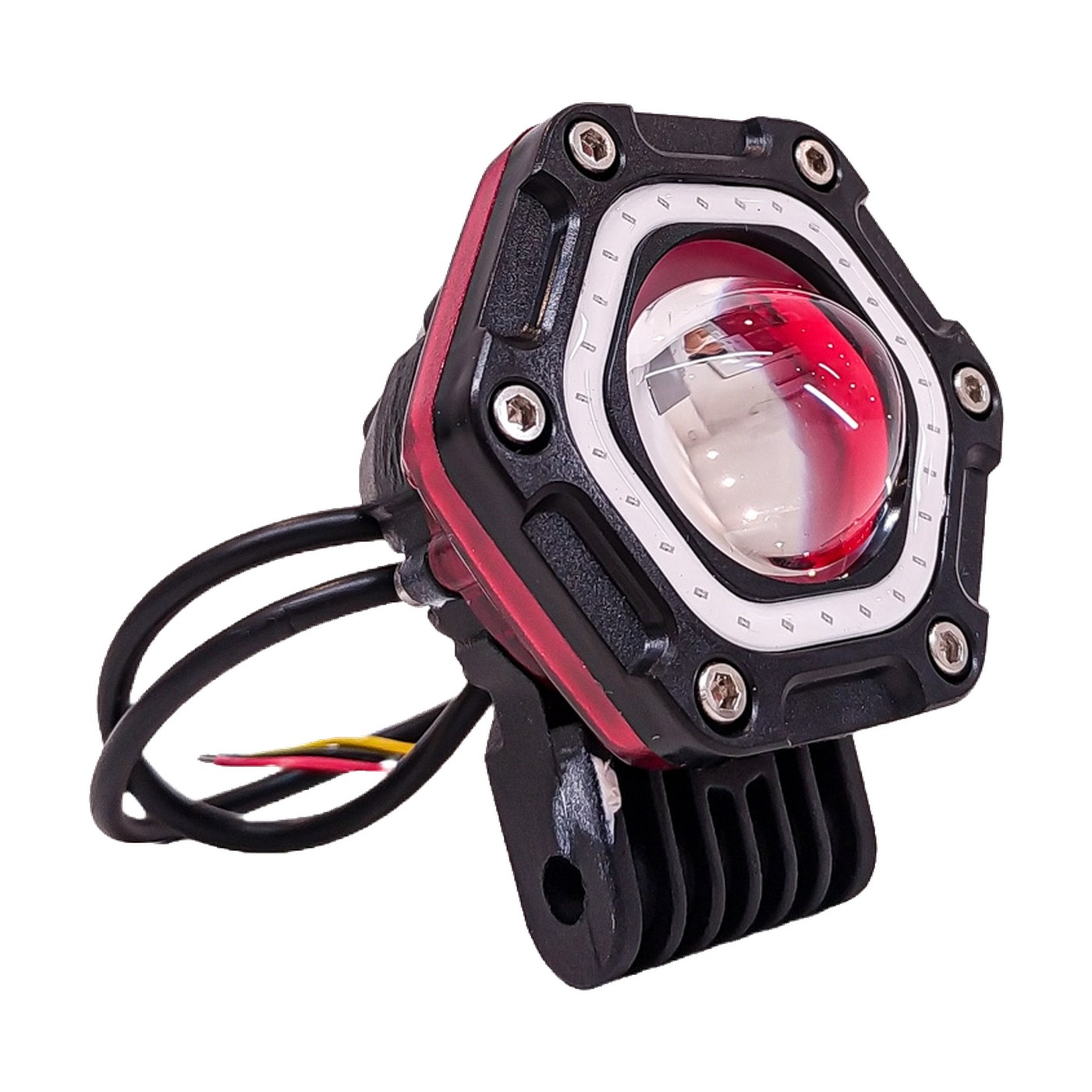Faro Auxiliar Led 40w 9v 36v Flash Ojo De Angel Azul 58x65x100 Mm Lux Led