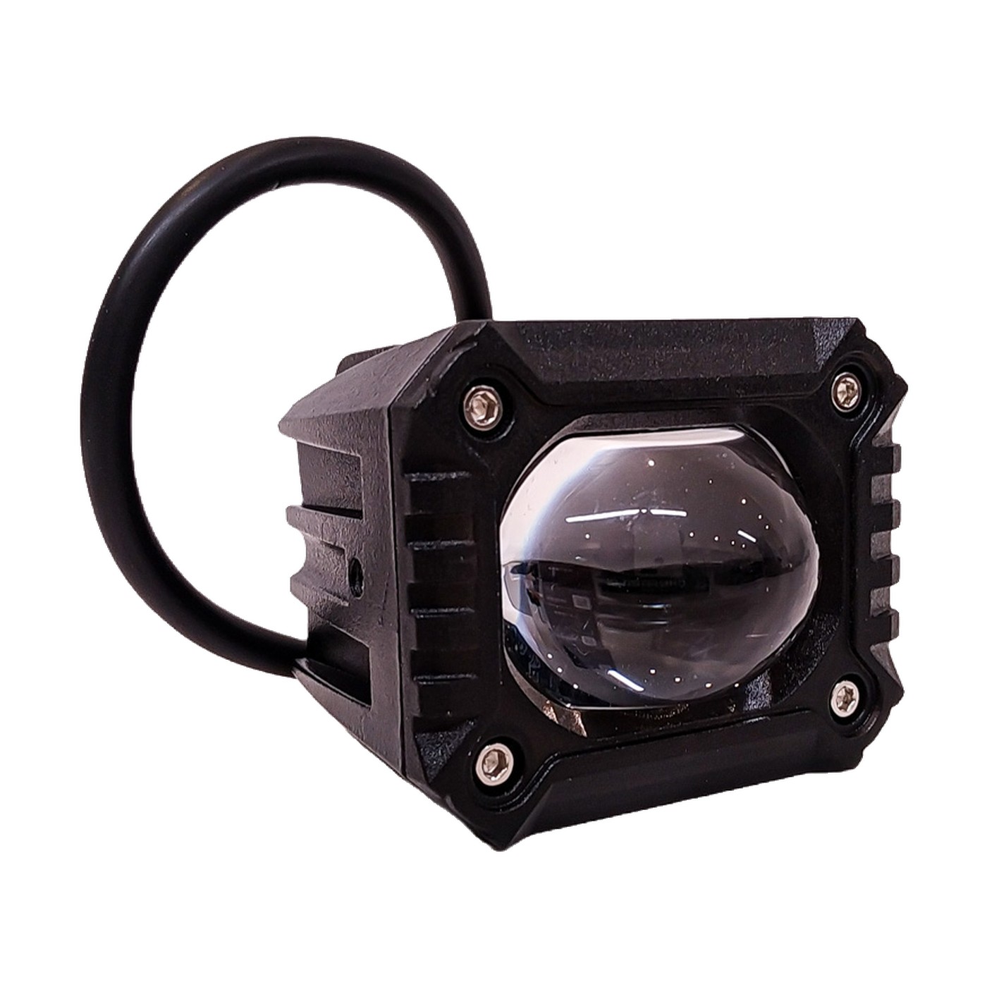 Faro Auxiliar Led Cuadrado Linea Pent 40w 9v 36v Blanco Ambar Aro Azul 59x77x88 Mm Lux Led