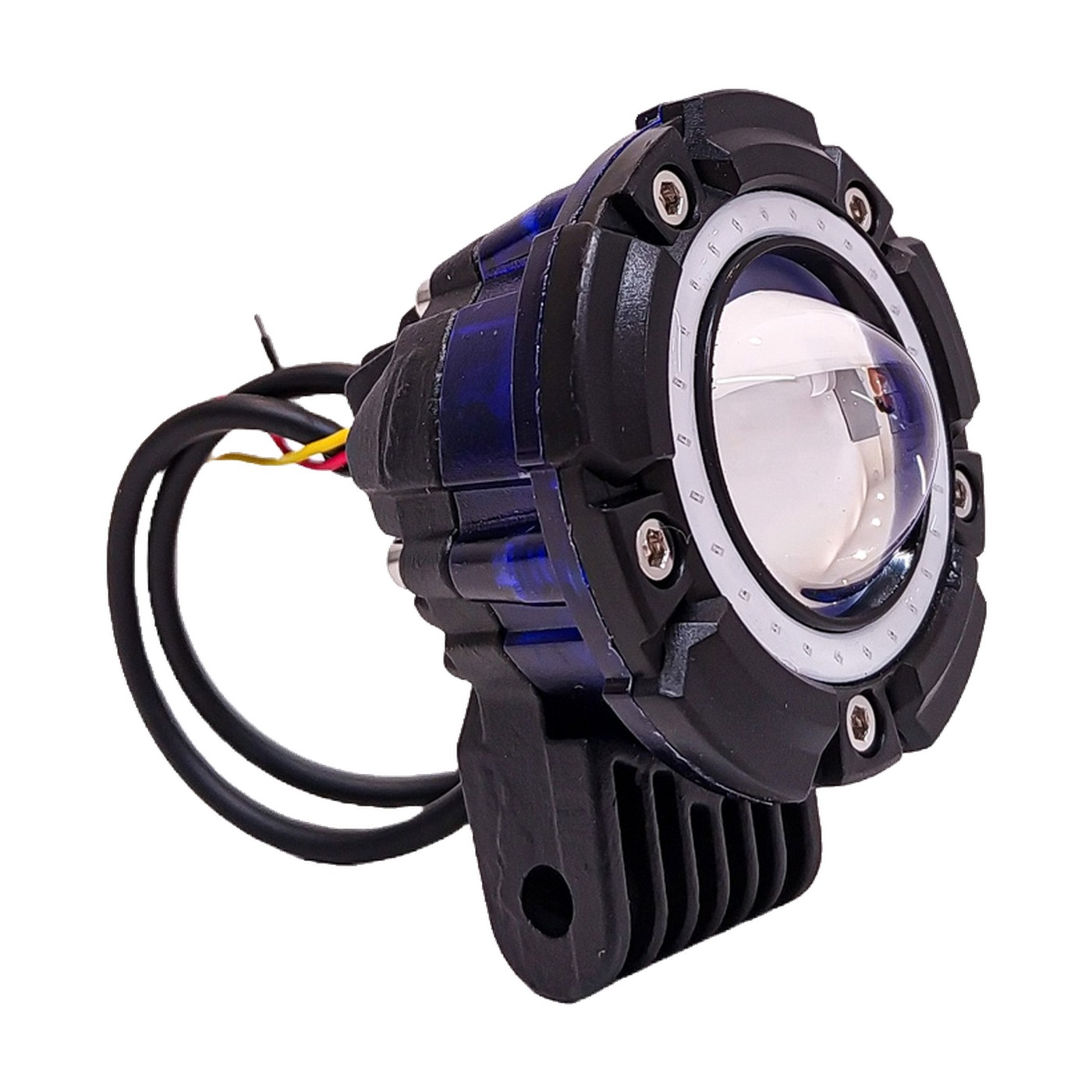 Faro Auxiliar Led 40w 9v 36v Flash Ojo De Angel Azul 60x75 Mm Lux Led