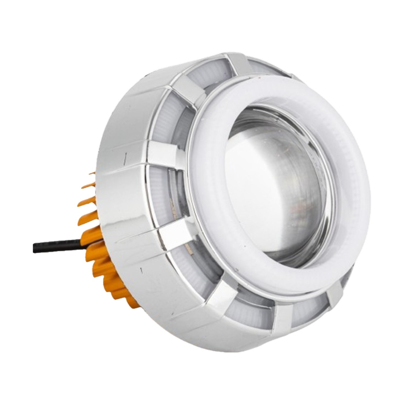 Faro Auxiliar Led 30w 9v 36v Con Flash Ojo De Angel Azul Y Rojo 84x90 Mm Lux Led