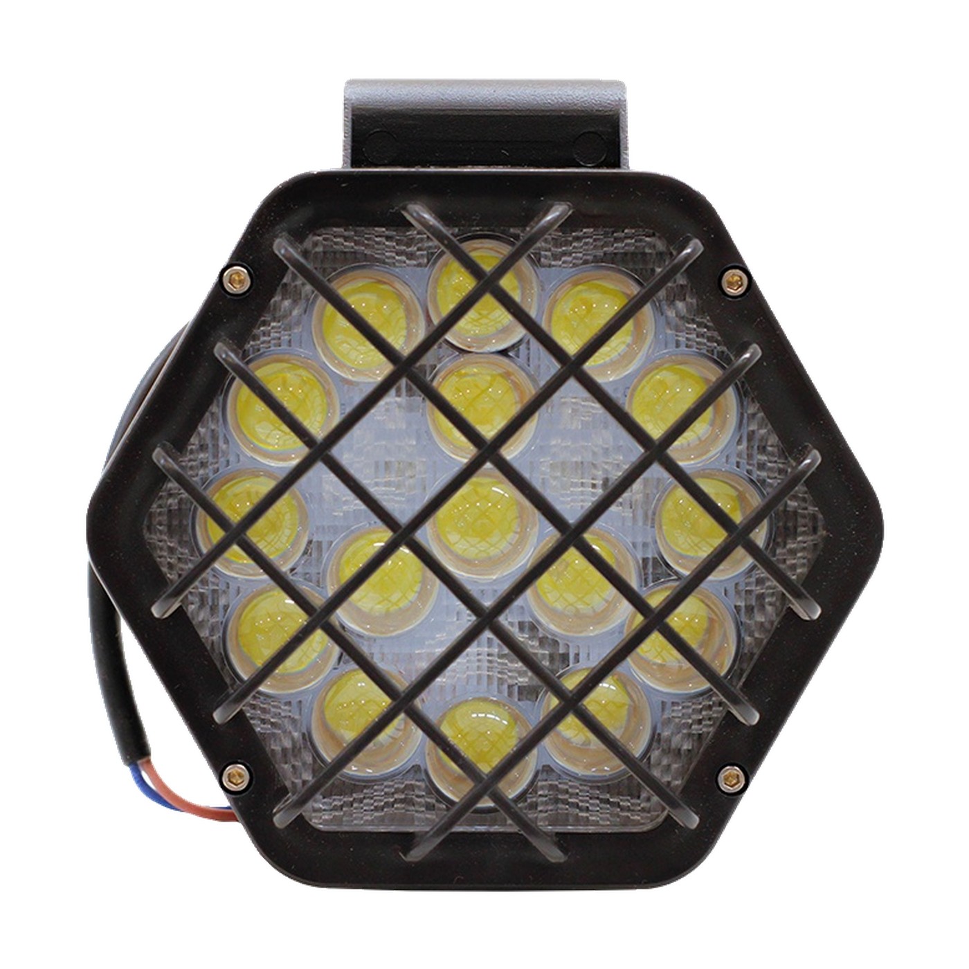 Faro Auxiliar Led 48w 16 Leds 12v 24v Luz Blanca Haz Spot Con Rejilla Lux Led