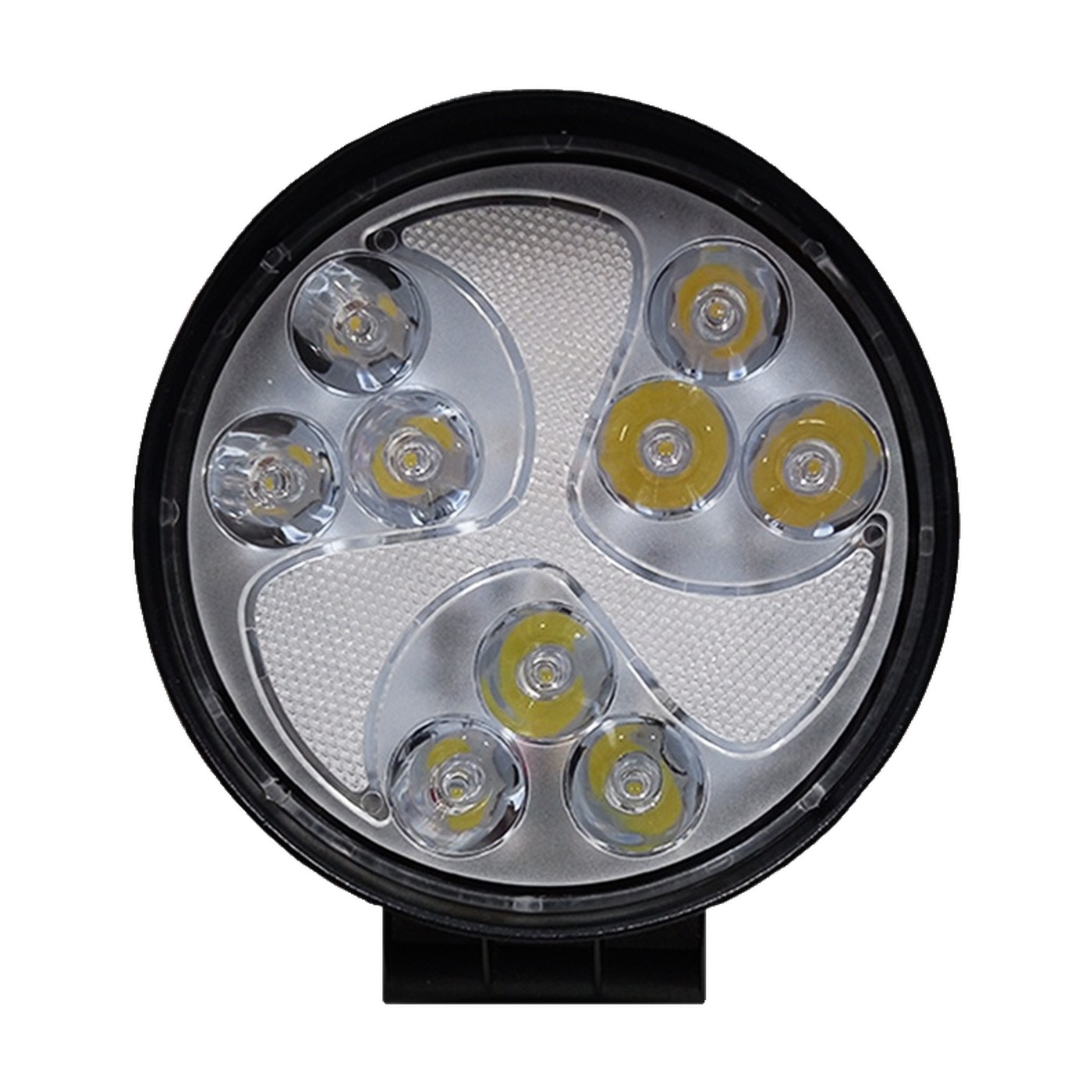 Faro Auxiliar Led Circular Linea Cross 141w 47 Leds 12v 36v Blanco Con Drl Running Rgb Lux Led