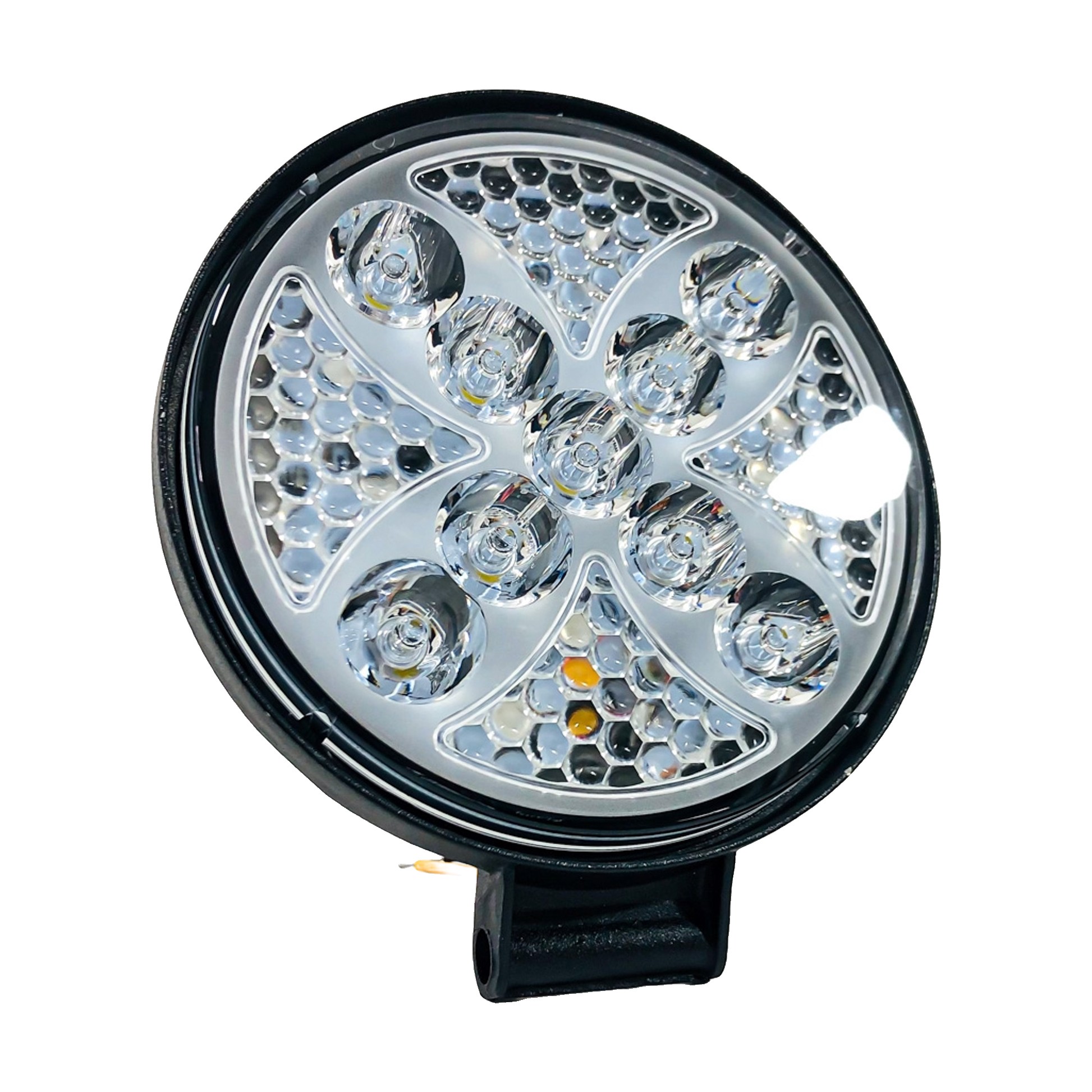 Faro Auxiliar Led Circular Linea Spin 141w 47 Leds 12v 36v Blanco Con Drl Running Rgb Lux Led