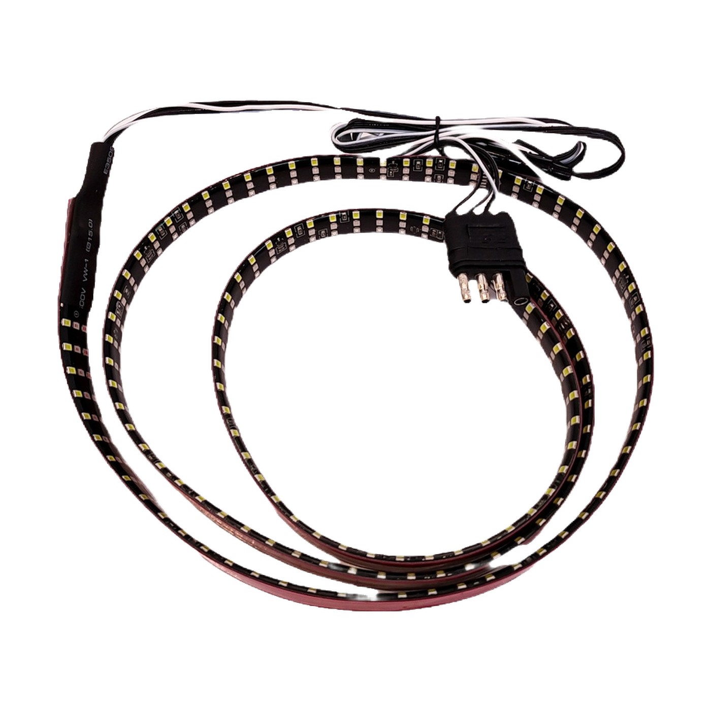 Tira Led Drl Autoadhesiva Roja 150 Cm 3 Chip Posicion Giro Stop Lux Led