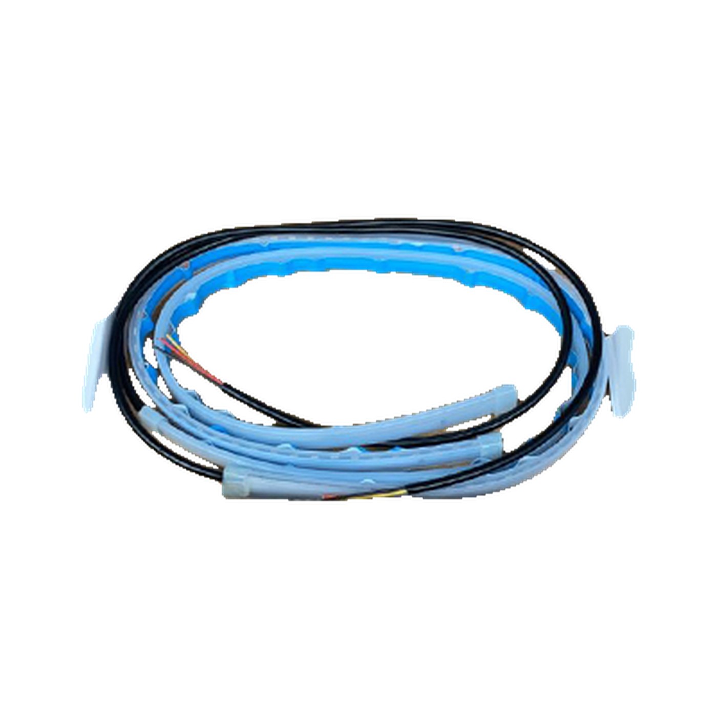 Juego Tiras Led Drl Flexibles Blanco Y Ambar Baliza Intermitente 60 Cm Lux Led