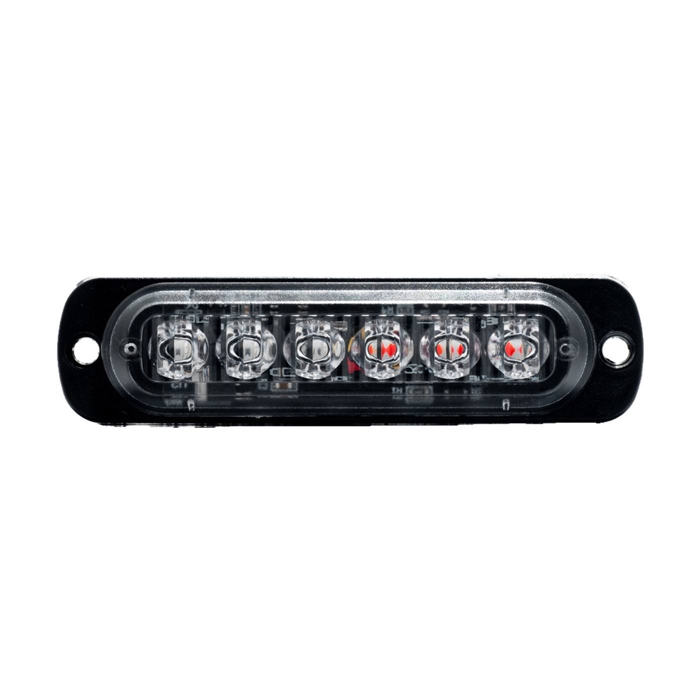 Faro Led Destellante 6 Leds 12v Azul Y Rojo Lux Led Parrilla Paragolpe Universal