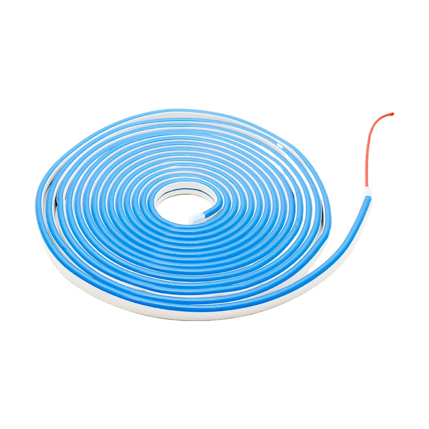 Rollo Tira Led Neon 5 Metros Ultra Brillosa Luz Azul 12v Lux Led