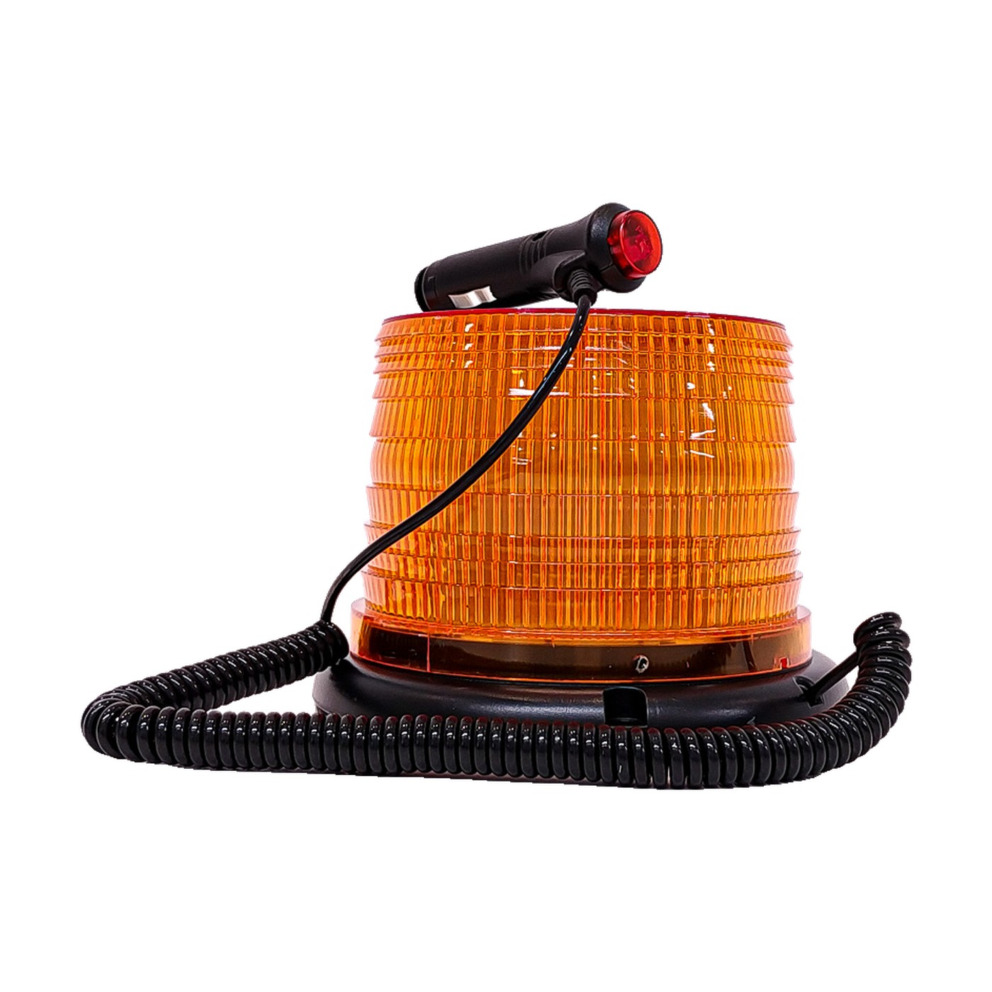 Baliza Giratoria Led Ambar 12v 24v Con Toma 12v Lux Led Auto Camion