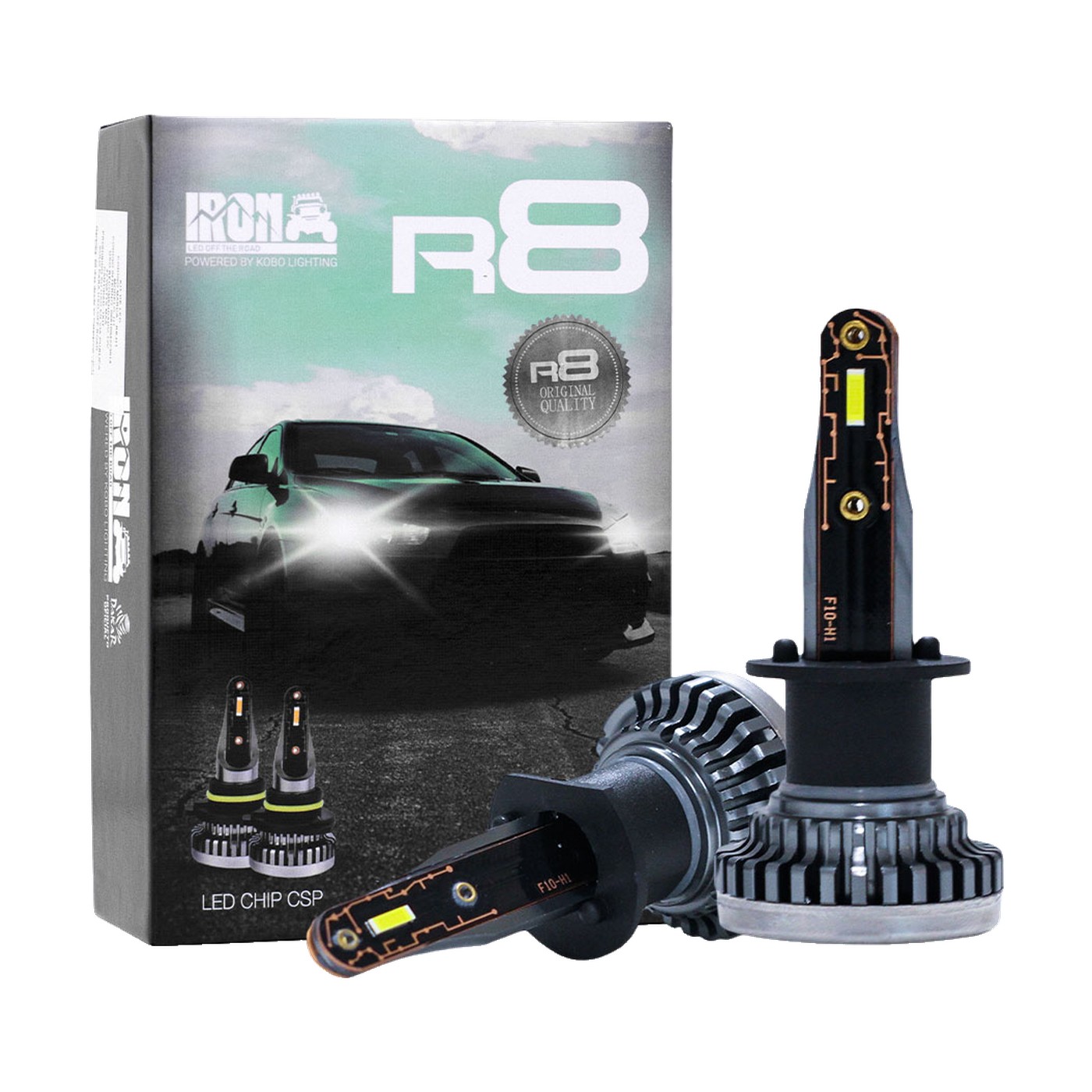Kit Lamparas Led H1 Audi A3 Iron Led R8 Slim 42w 12v Luz Baja Y Alta
