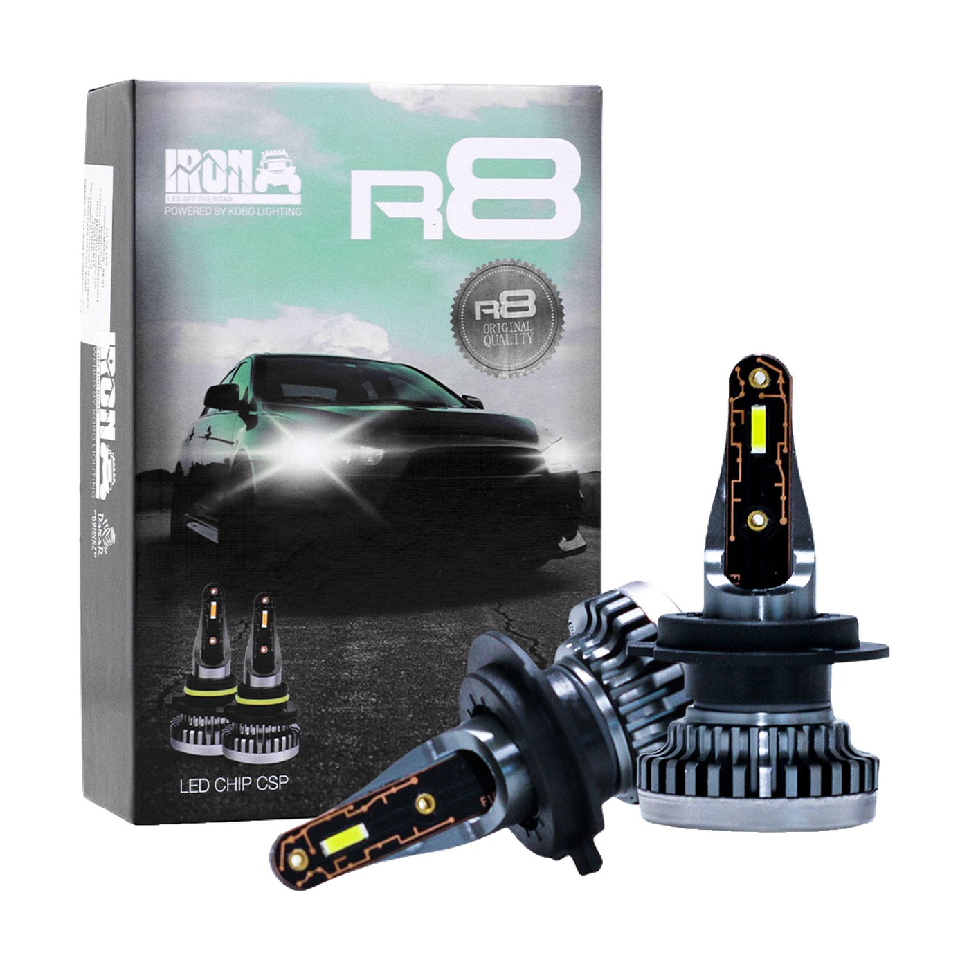 Kit Lamparas Led H7 Chevrolet Meriva Captiva Iron Led R8 Slim 42w 12v Luz Baja Y Alta