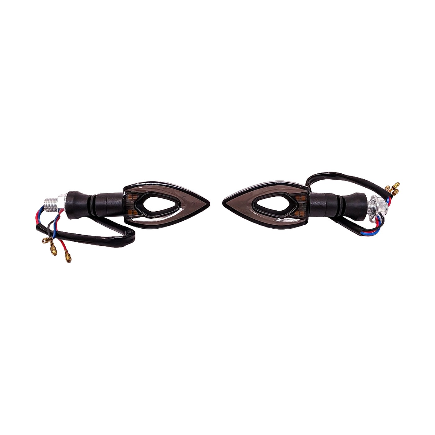 Faros De Giro Led Moto Running Ambar Y Giro Ambar 12v 250x26x39 Mm Juego X2 Lux Led