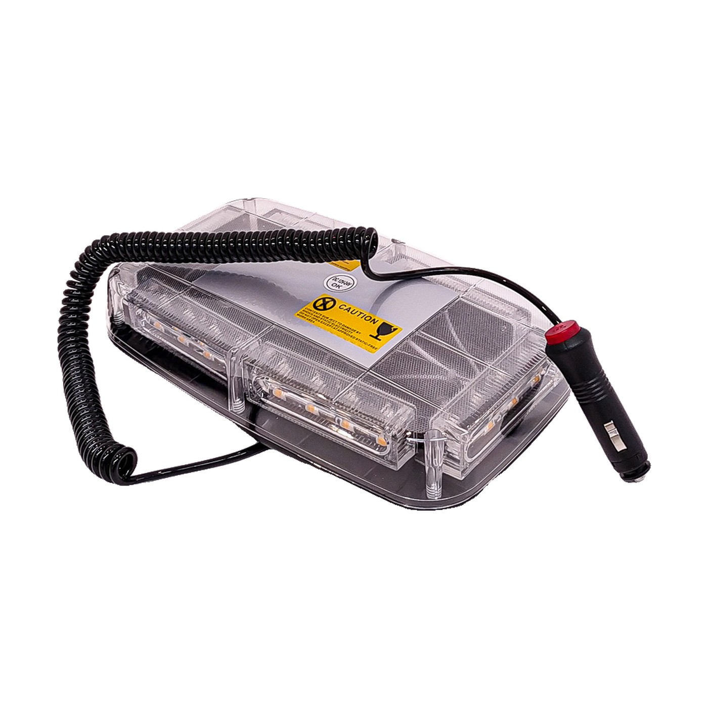 Baliza Rectangular Led Ambar 12v 24v Con Toma 12v Lux Led Auto Camion