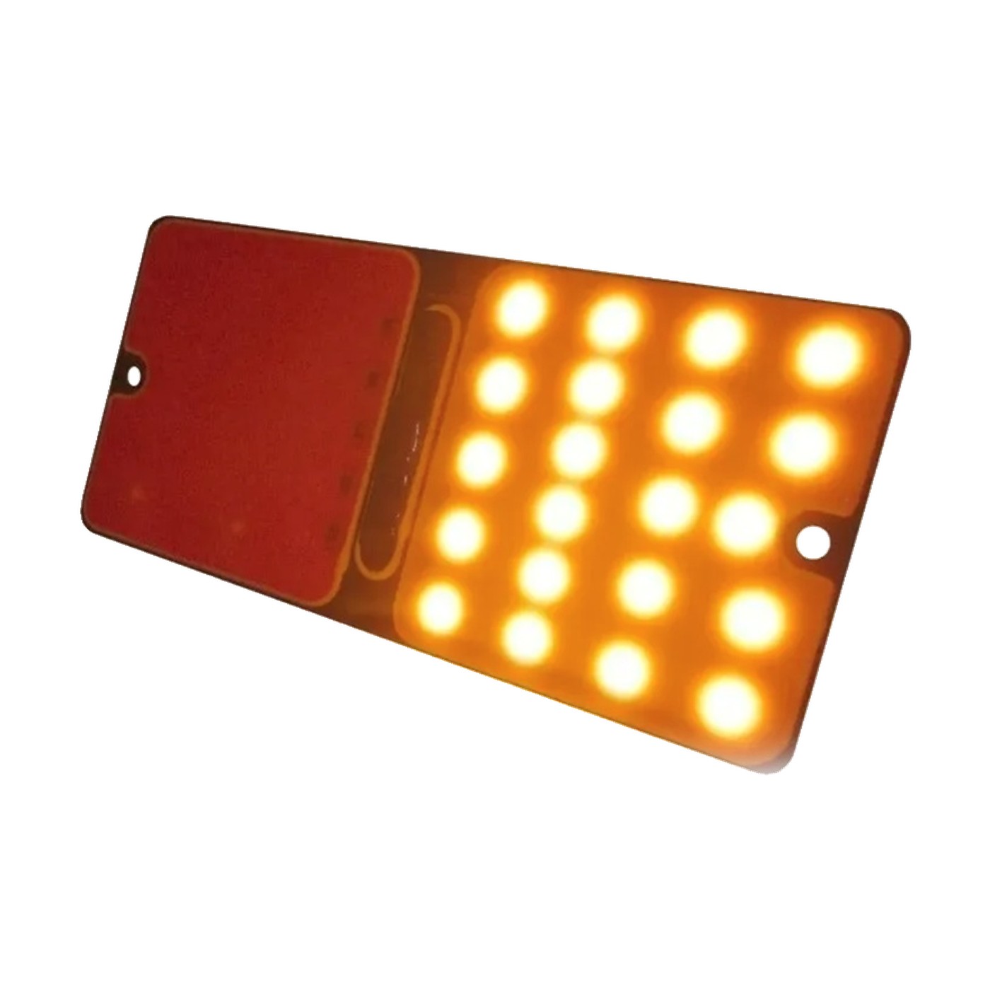 Juego Faros Traseros Led Camion Ambar Y Rojo 15x7 Cm 24v Lux Led
