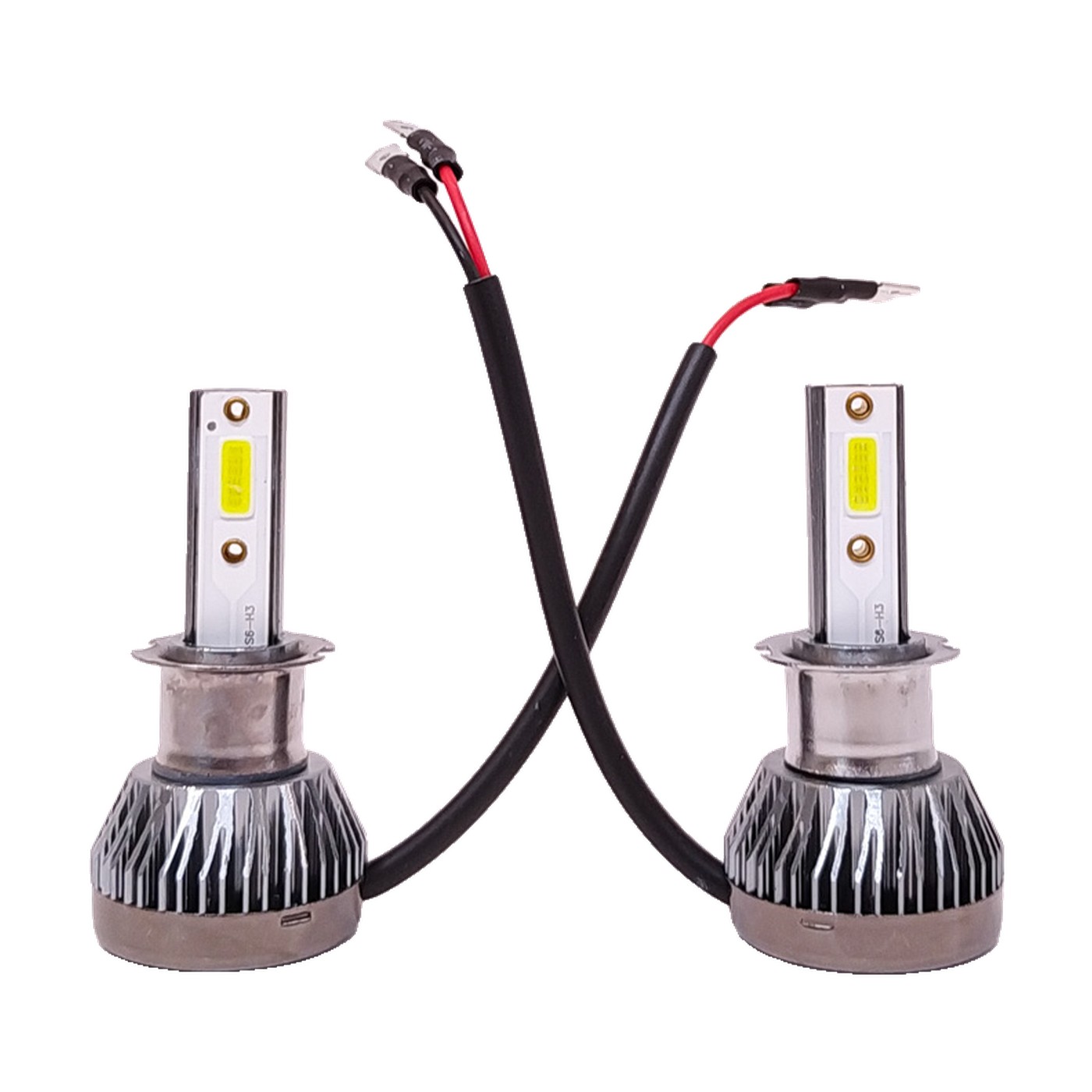 Kit Lamparas Led Lux Led Y3 Ultra Slim Sin Cooler Chip Cob 22000lm 12v H3