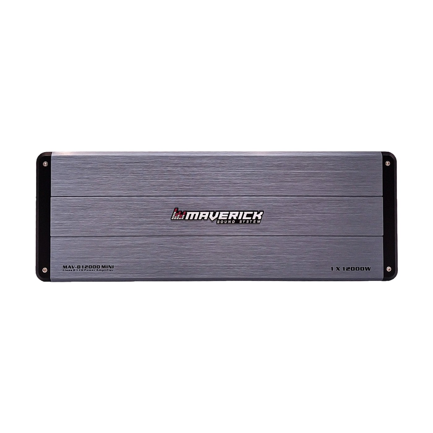 Potencia Amplificador Clase D Mini Monoblock 1 Canal 1200w Rms Para Subwoofer Maverick Gris