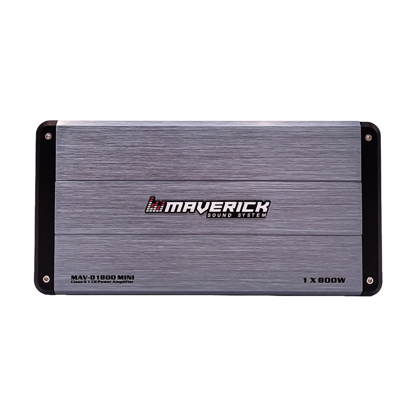 Potencia Amplificador Clase D Mini Monoblock 1 Canal 800w Rms A 1 Ohm Para Subwoofer Maverick Gris