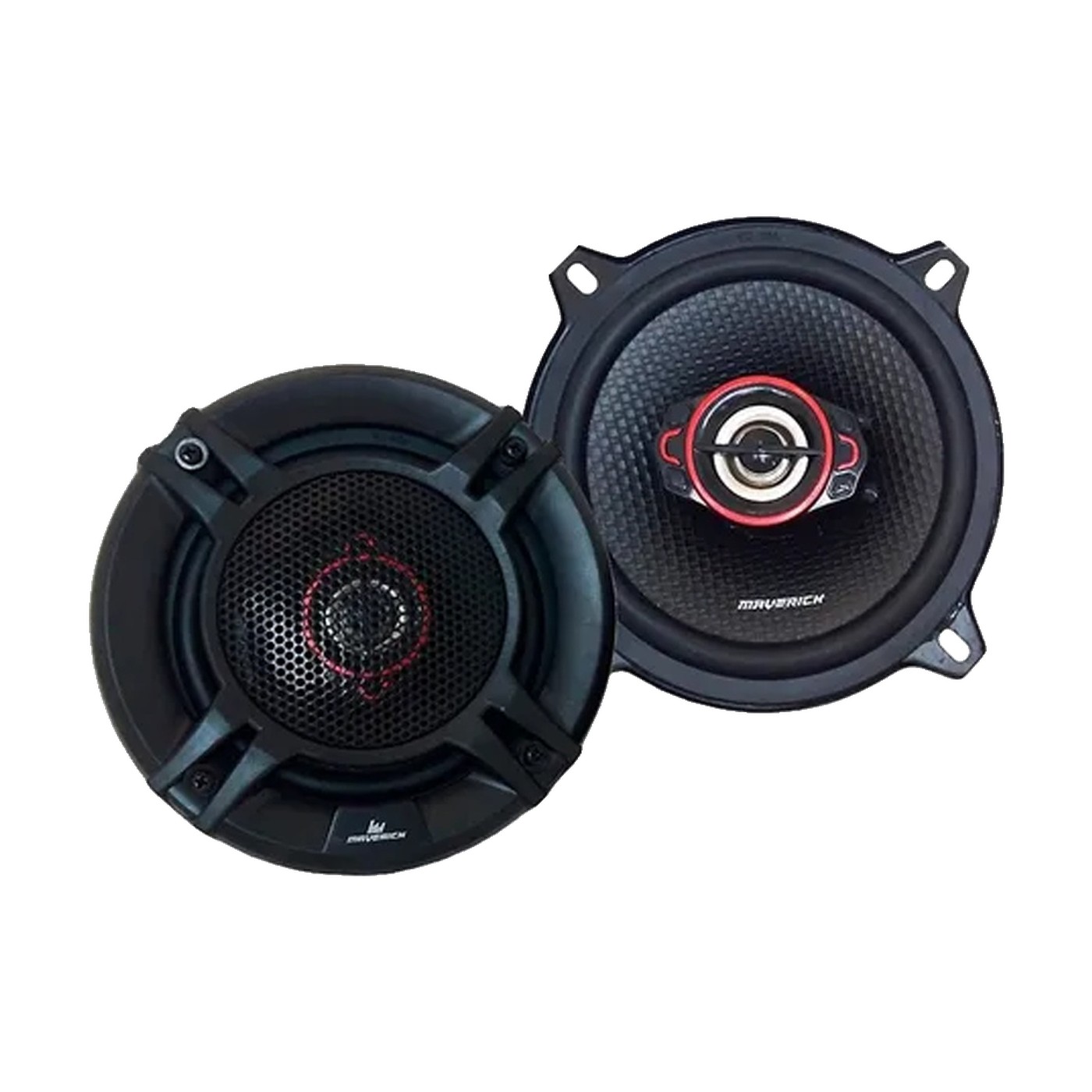 Parlantes Coaxiales 5,25 Pulgadas 2 Vías 200w Rms Para Auto Par Maverick Negro