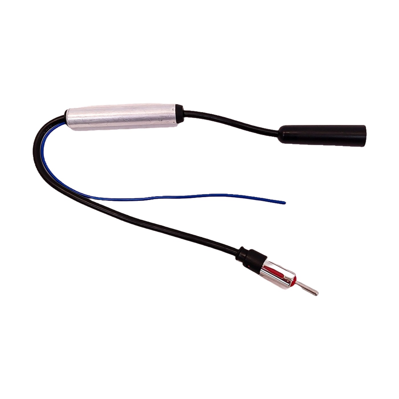 Booster Amplificador De Señal De Antena Con Cable Extensor 15 Cm Para Auto Maverick Negro