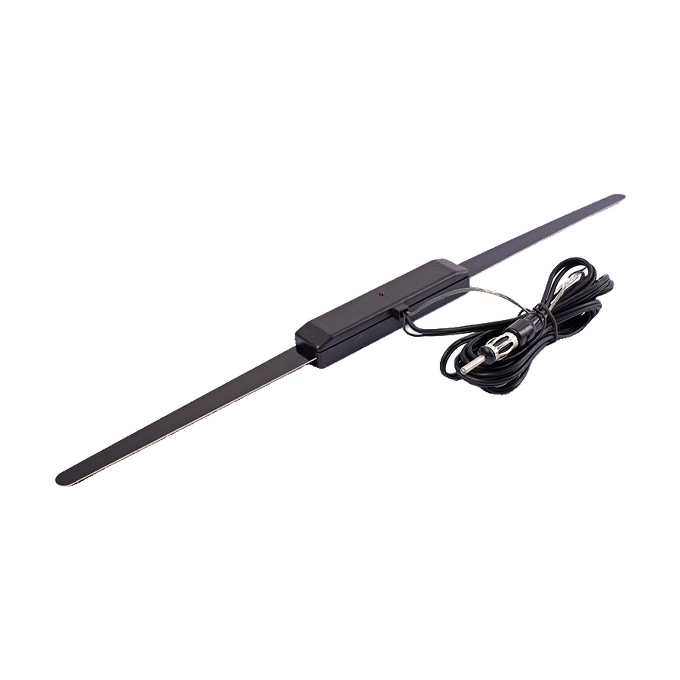 Antena Para Estéreo Con Pantalla Apta Tv Con Ficha Din Para Auto Maverick Negro