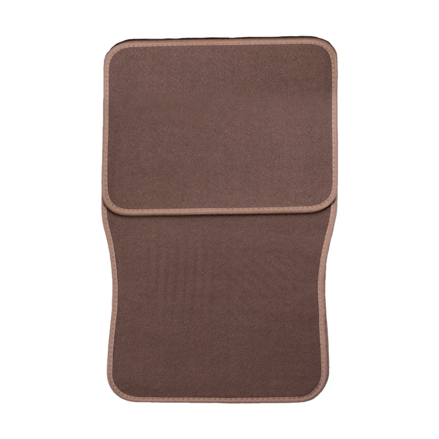 Cubre Alfombras Auto Universal De Carpeta Tipo Original 4 Piezas Marron Oregon
