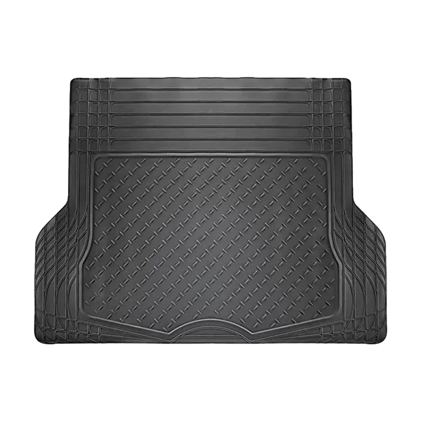 Cubre Alfombra De Baul Universal Pvc Troquelada Recortable 110x140 Cm Negra Oregon