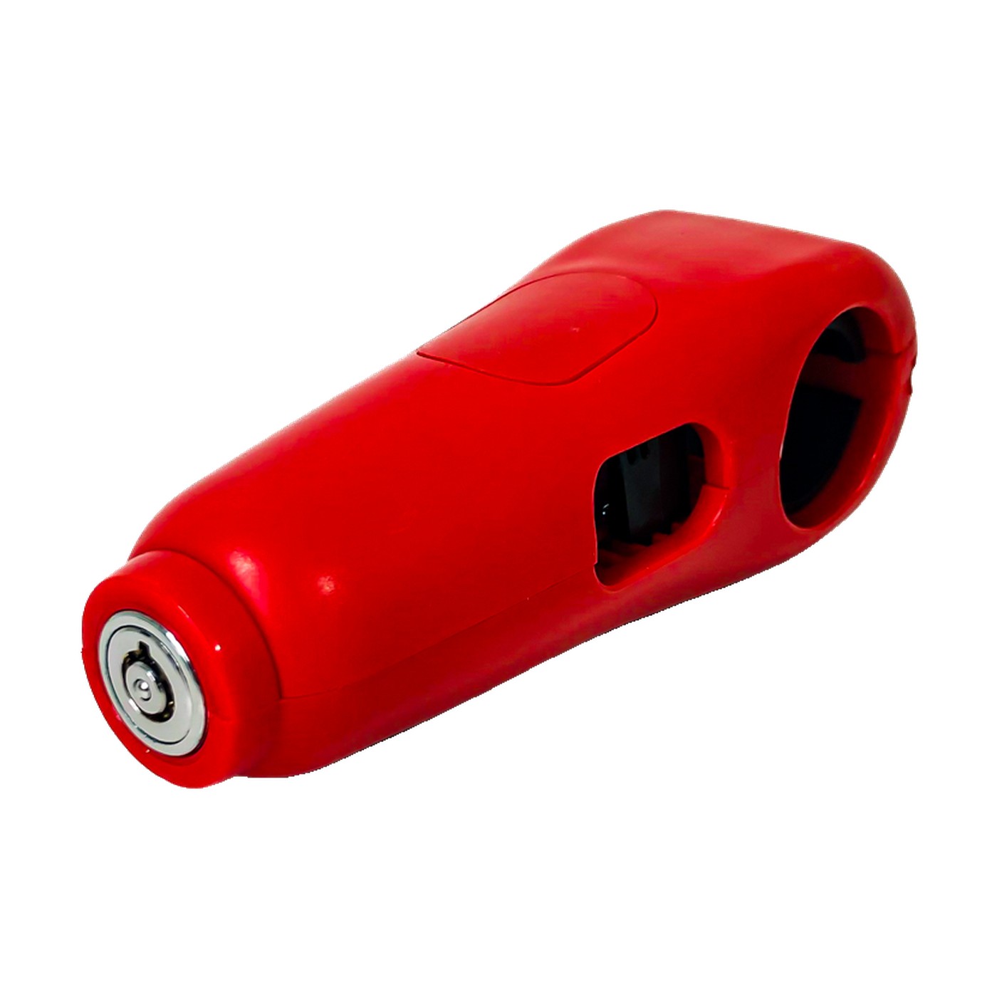 Traba De Freno Con Alarma Para Moto Universal Rojo Oregon
