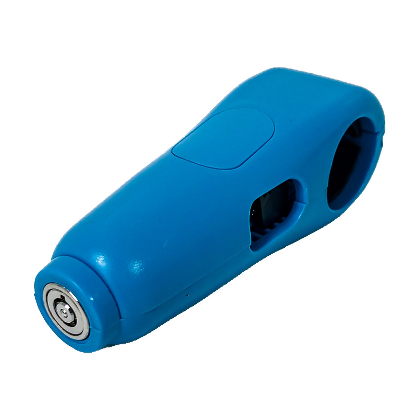 Traba De Freno Con Alarma Para Moto Universal Azul Oregon