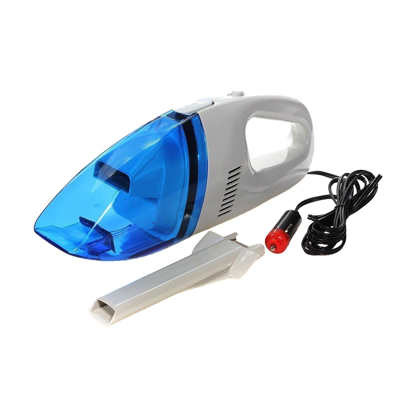 Mini Aspiradora Para Auto 12v 60w Blanca Y Azul Universal Oregon Blanco
