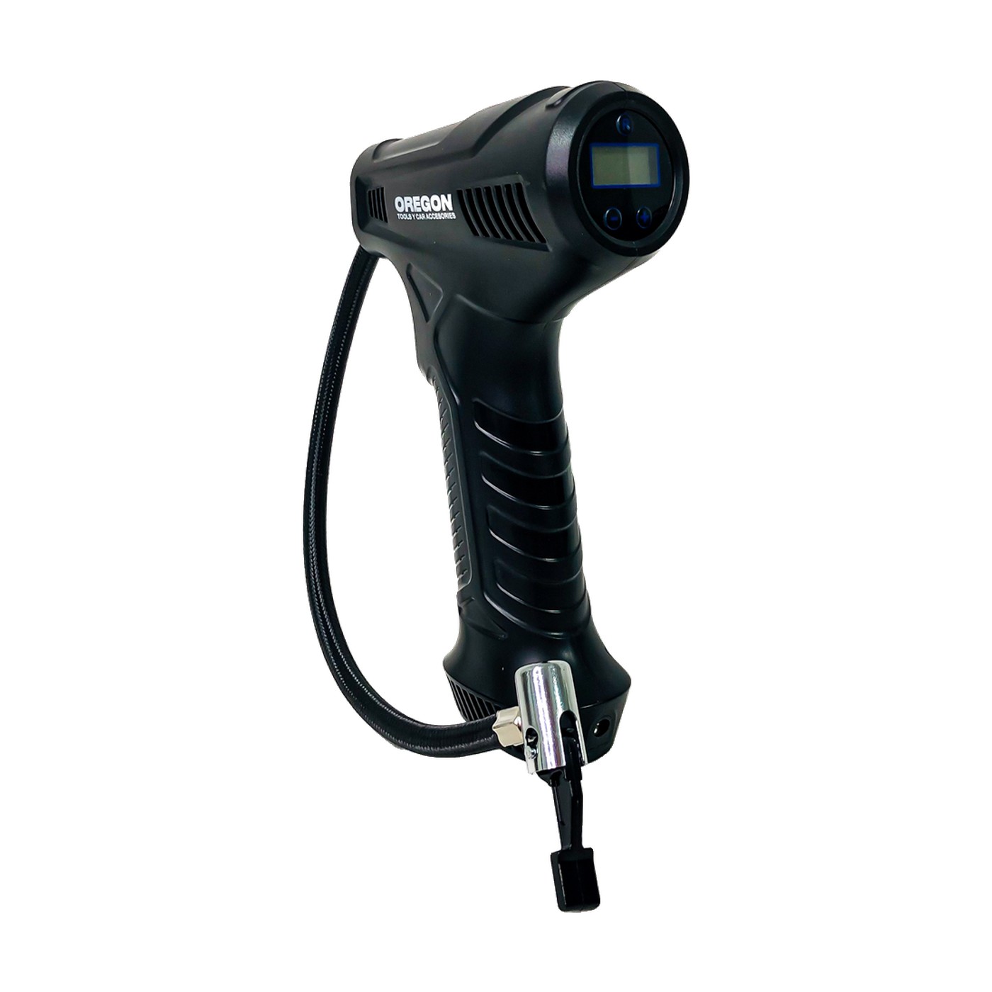 Compresor De Aire Inalambrico 80w Con Linterna Medidor Y 3 Tomas Oregon