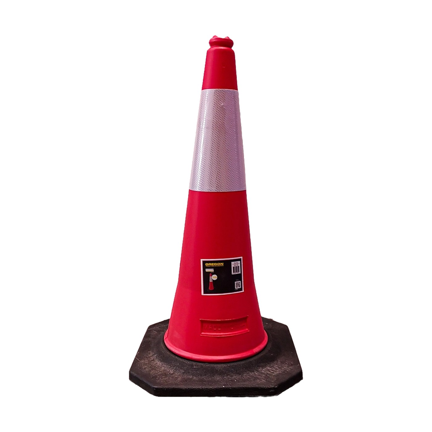 Cono Reflectivo De Seguridad Pvc 75 Cm Base Negra Oregon