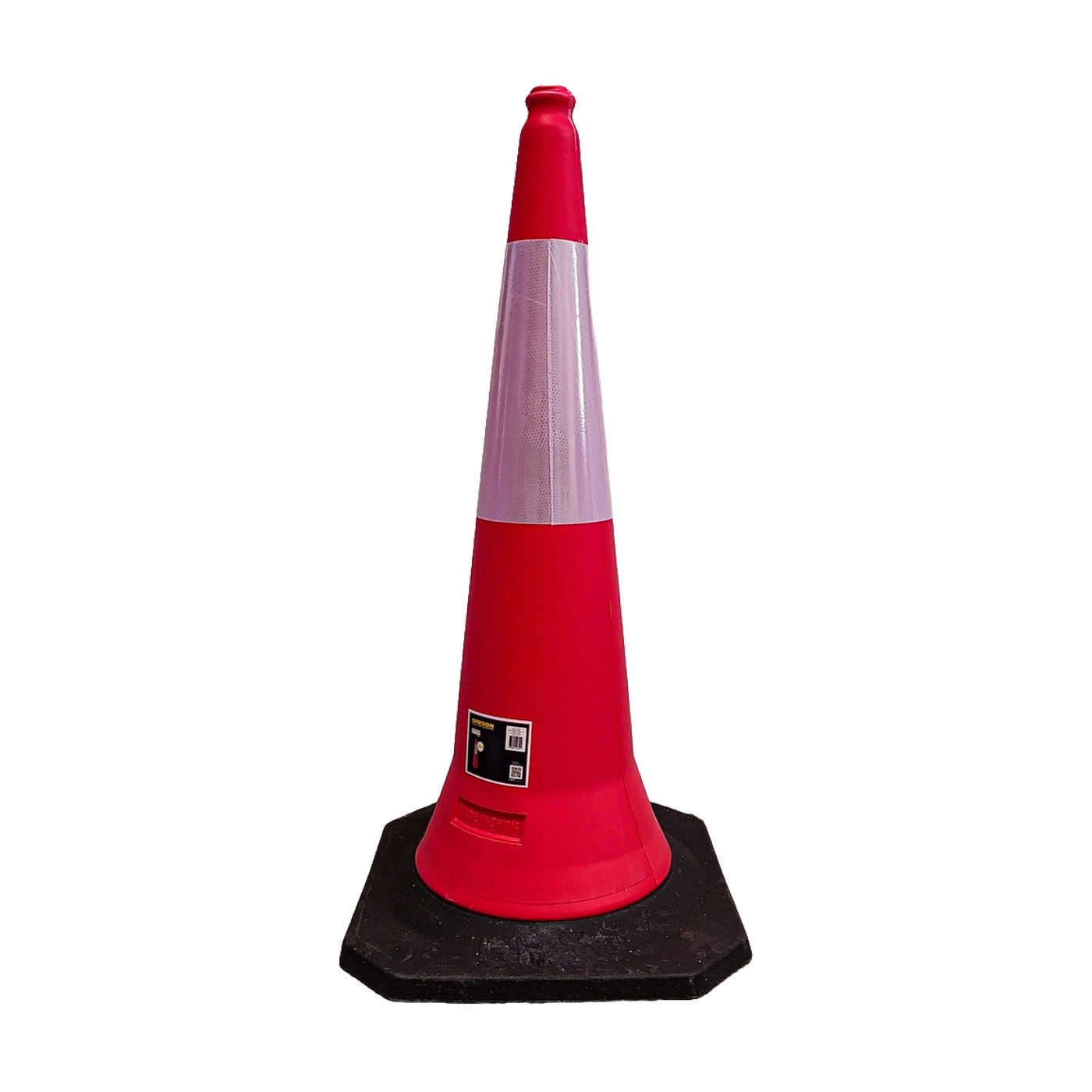 Cono Reflectivo De Seguridad Pvc 1 Metro Base Negra Oregon