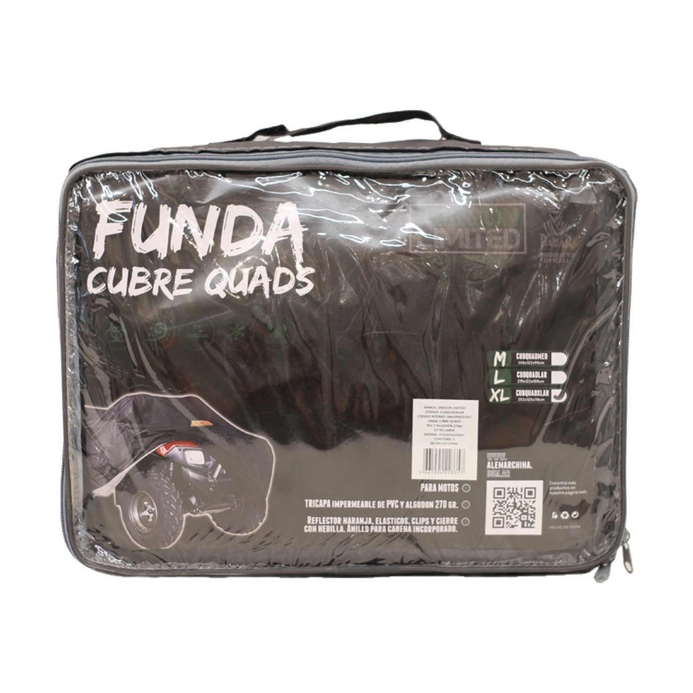 Funda Cubre Quad Impermeable Tricapa Dakar Xl Oregon