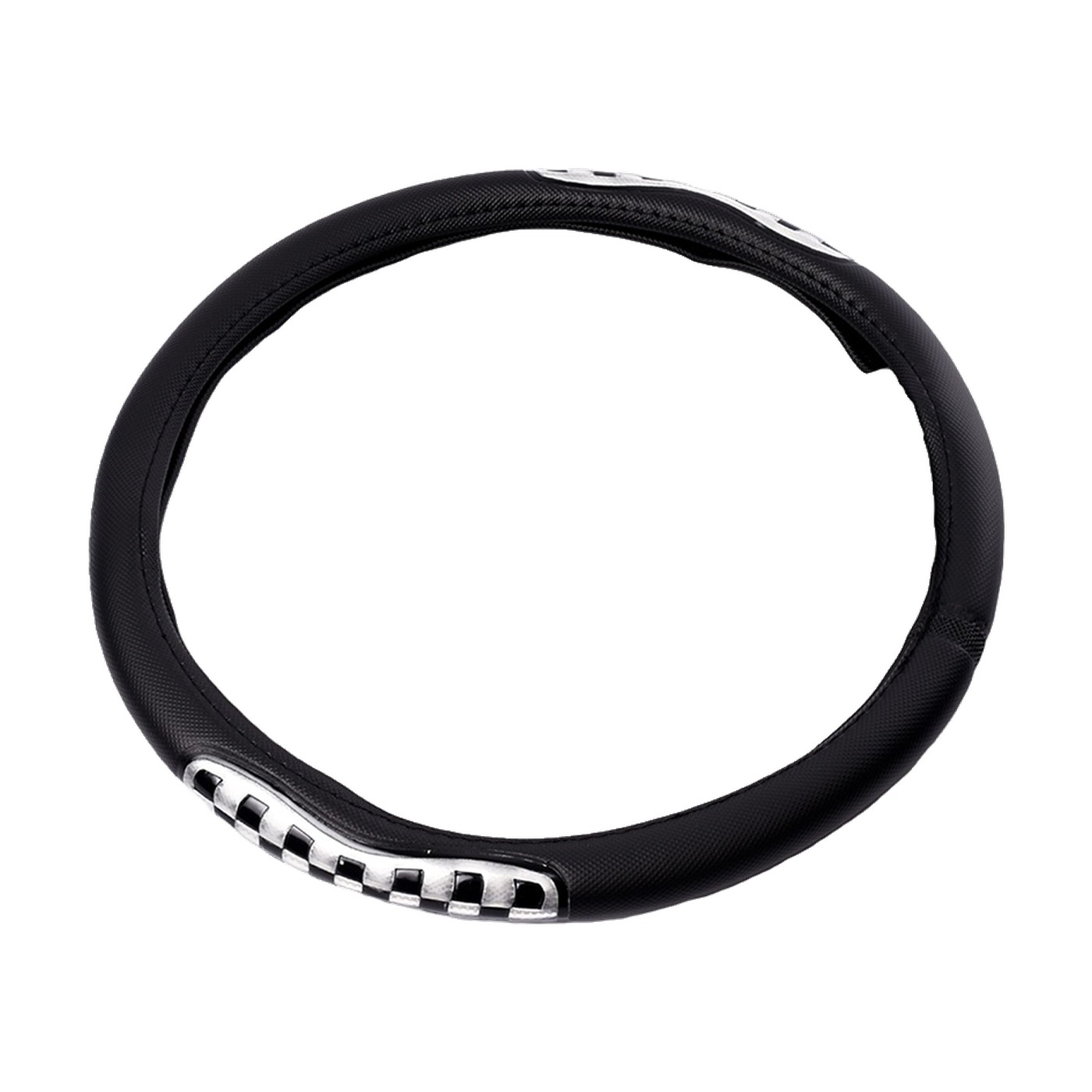 Cubre Volante Pvc Con Reflector Negro Y Plateado Oregon
