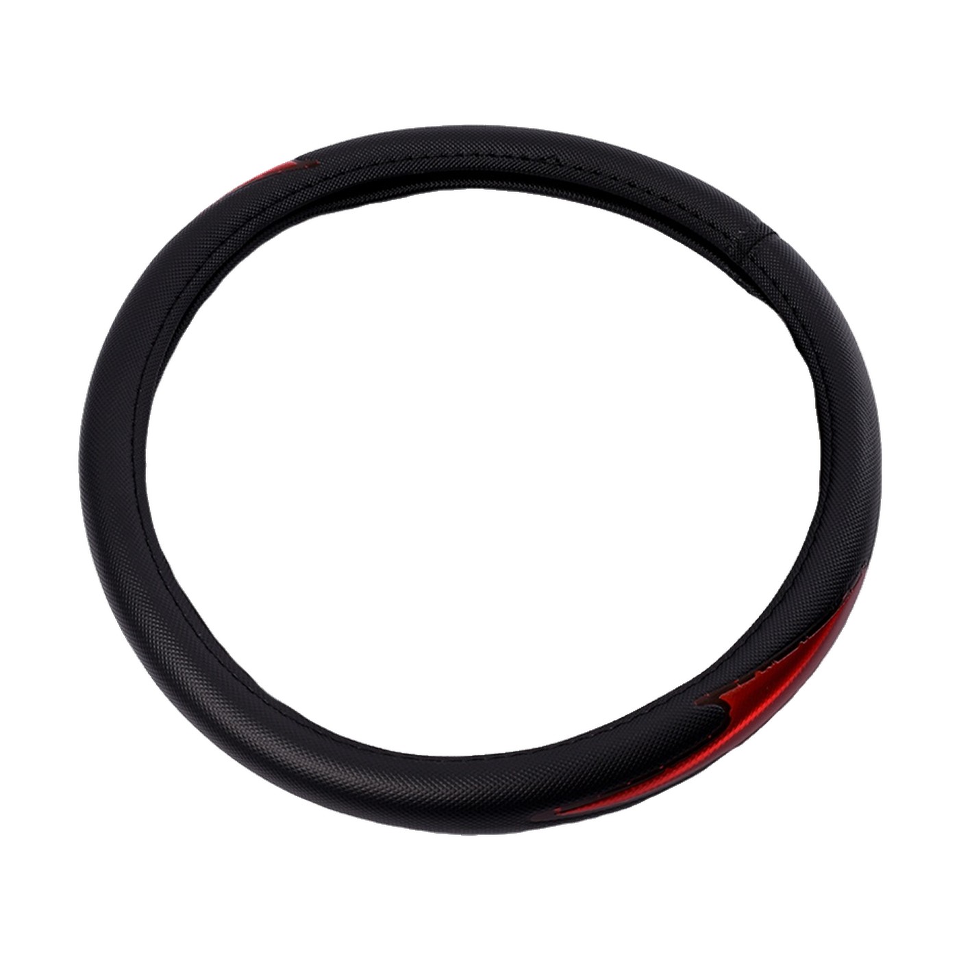 Cubre Volante Pvc Con Reflector Negro Y Rojo Inserto Lateral Oregon