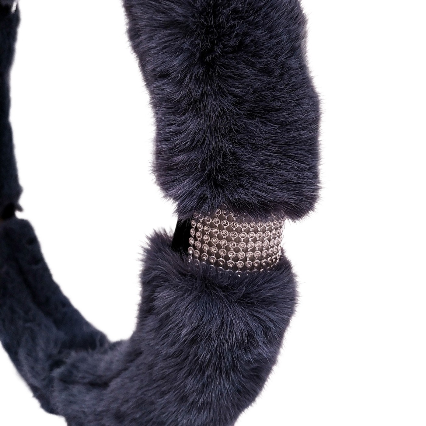 Cubre Volante Girls Power Plush Gris Con Agarre Oregon