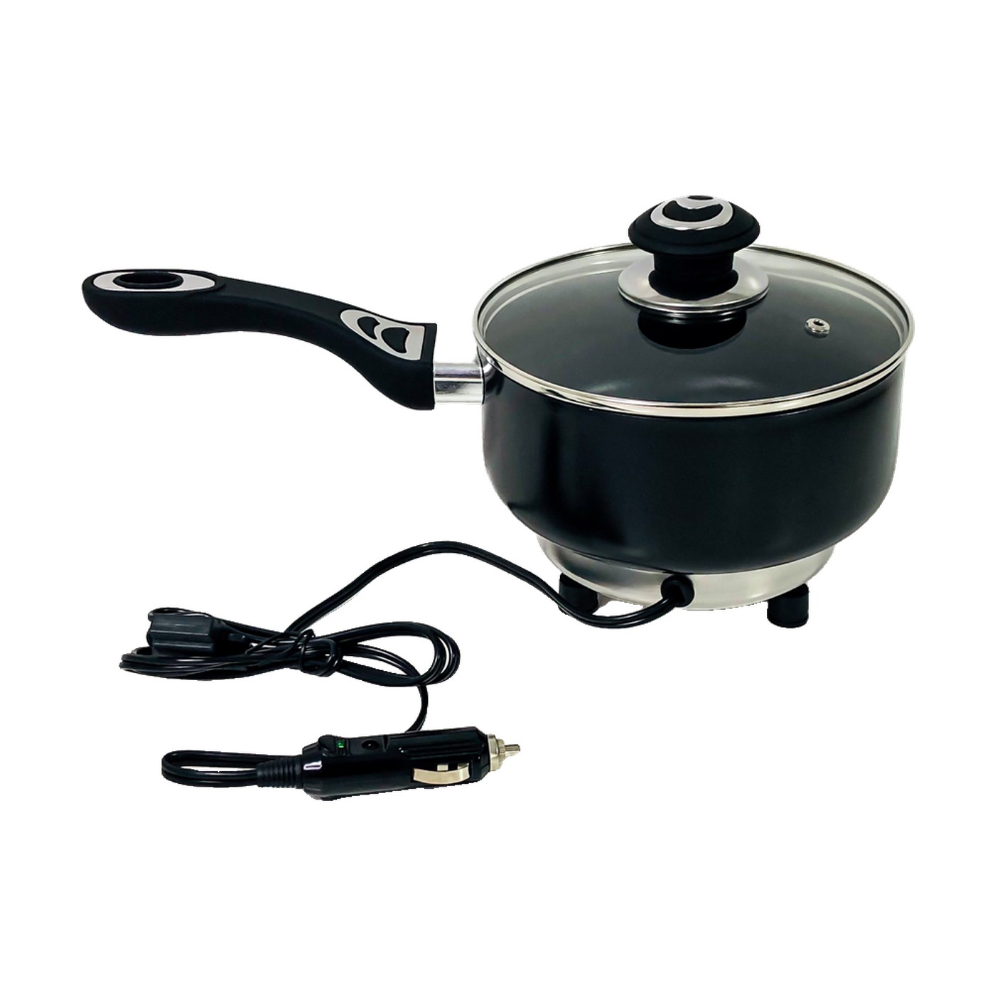 Olla Freidora 24v Aluminio Teflon Tapa De Vidrio Alto 10 Cm