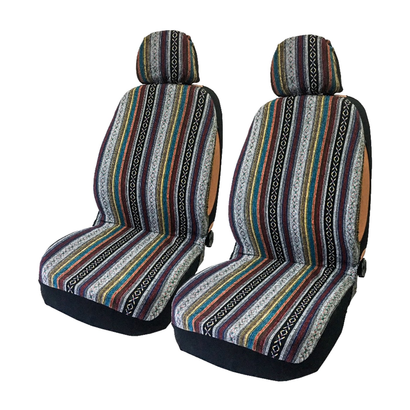Fundas Cubre Asientos Delanteros Dobles De Tela Estilo Hippie Chic Oregon
