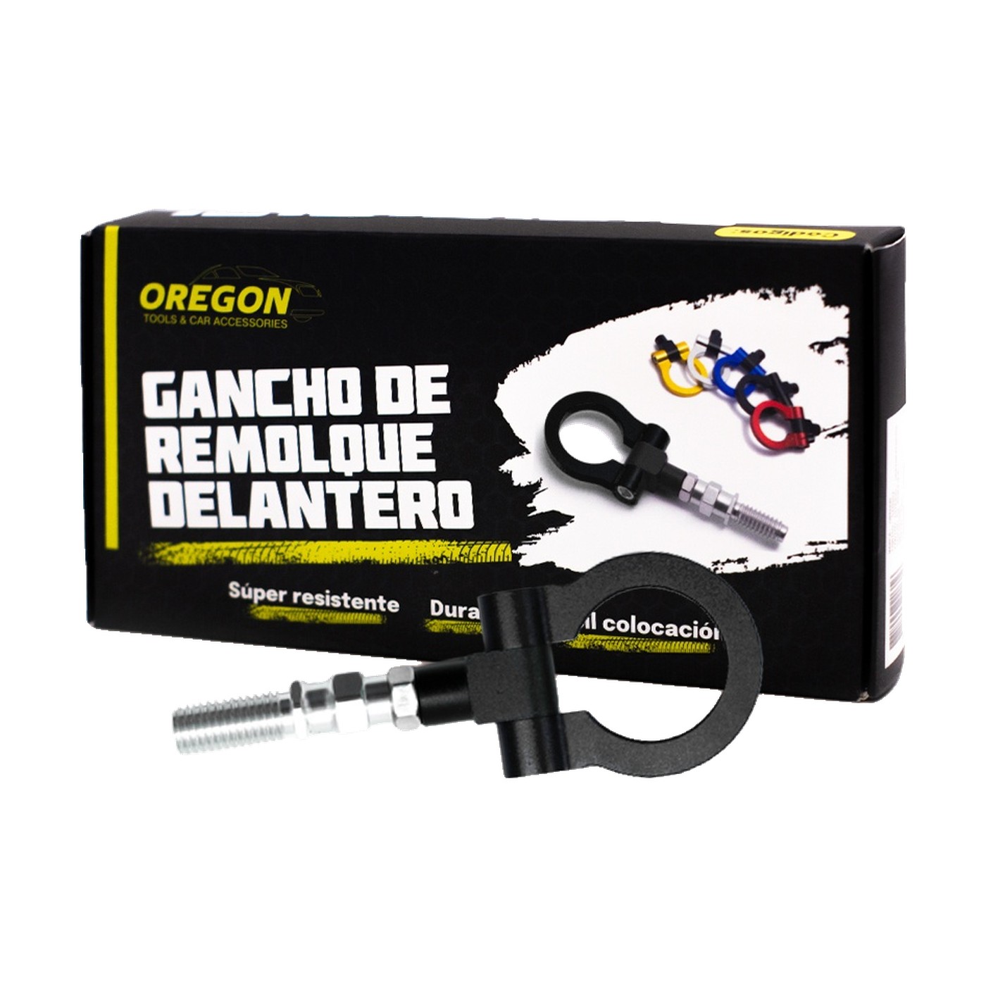 Gancho De Remolque Universal Competicion Picadas Negro Oregon
