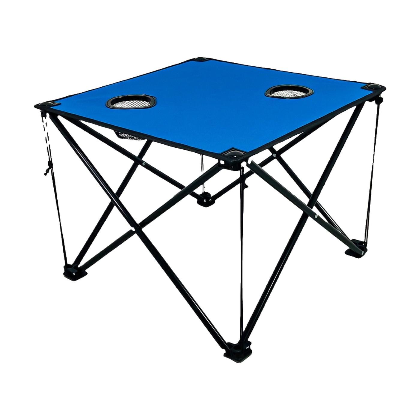 Mesa De Tela Plegable Con Portavasos 46x46x60 Cm Oregon